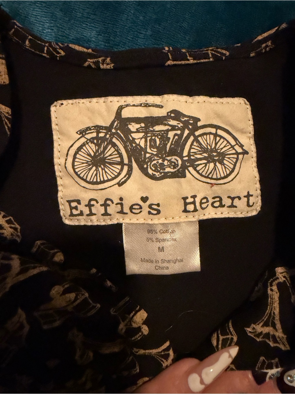 Effie’s Heart Women’s Phonograph Printed Fit-and-Flare Dress - Picture 4 of 4